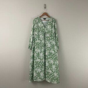 Summersalt The Cinched Waist Caftan Dress Vintage Floral Size Small